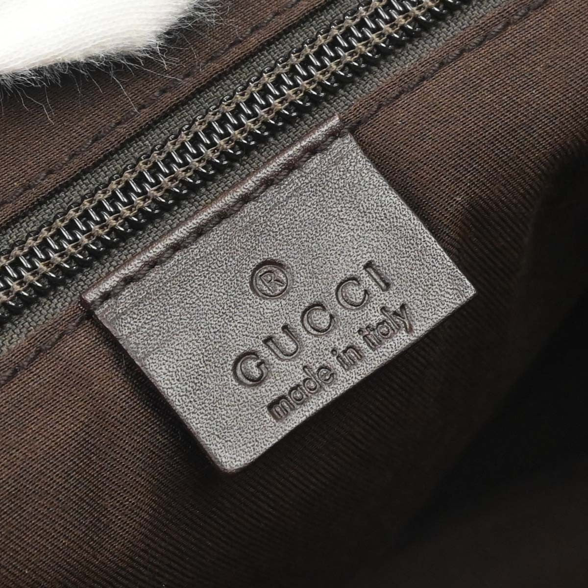 Gucci Buckle Messenger GG Canvas, Beige, Canvas, Handbag