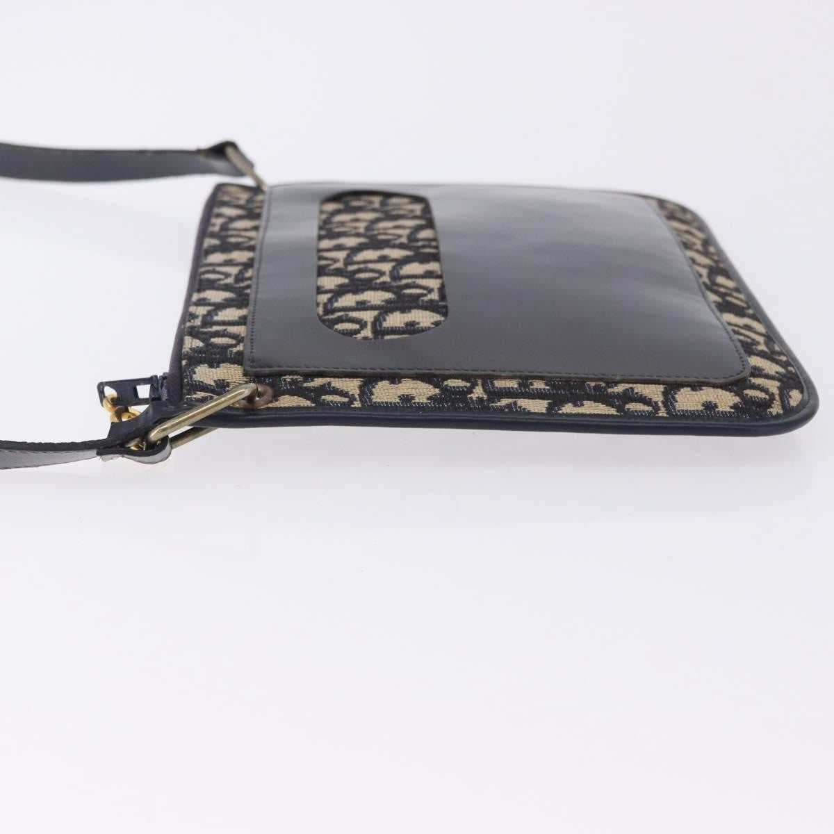 Christian Dior Trotter shoulder Canvas, Navy, Canvas, Handbag