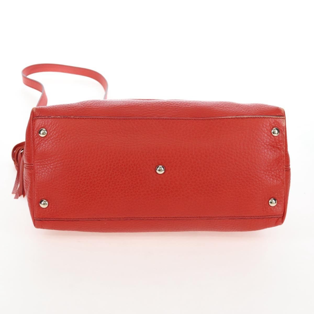 Gucci Soho Convertible Soft Top Handle Leather, Orange, Leather, Handbag