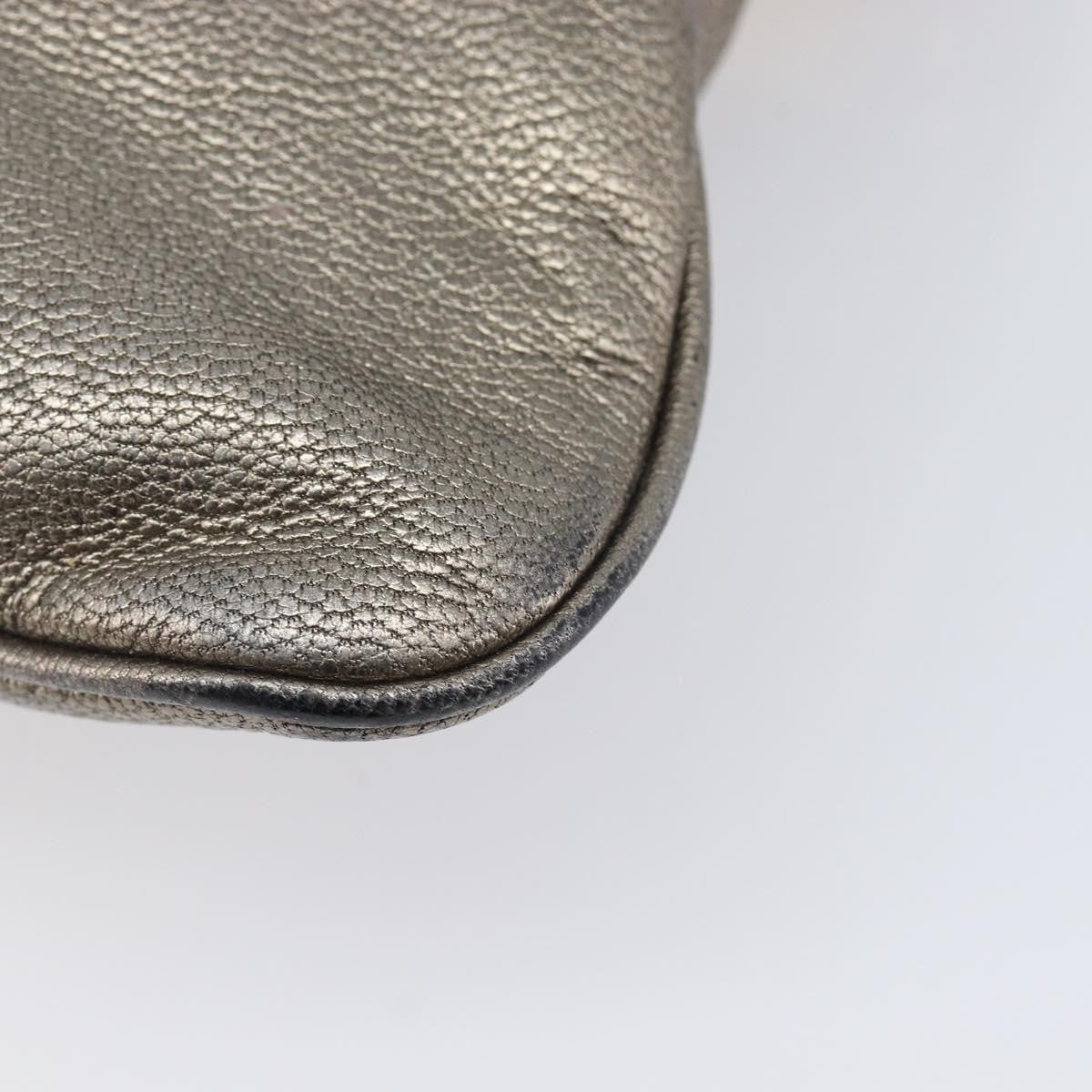 Loewe Front Pocket Leather, Gold, Leather, Crossbody Bag