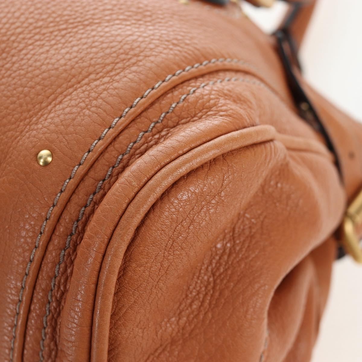 Chloe Paddington Leather, Brown, Leather, Tote Bag