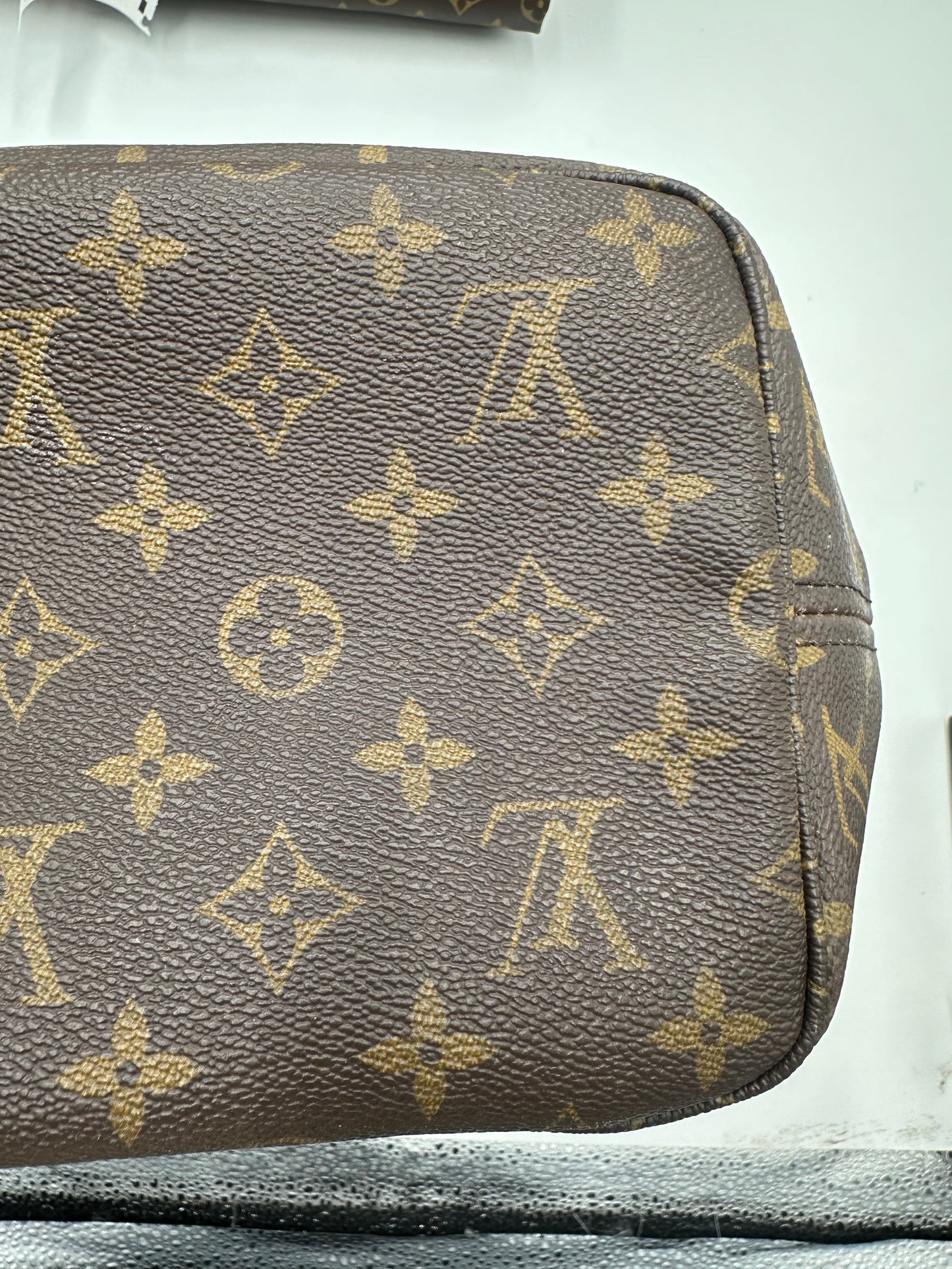 Louis Vuitton Neverfull NM Tote Monogram Canvas, Brown, Leather, Shoulder Bag