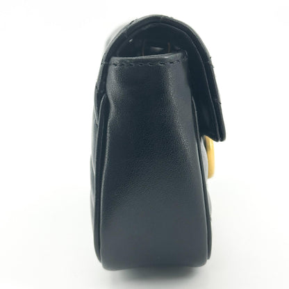 Gucci GG Marmont Flap Matelasse Leather, Black, Calfskin, Handbag