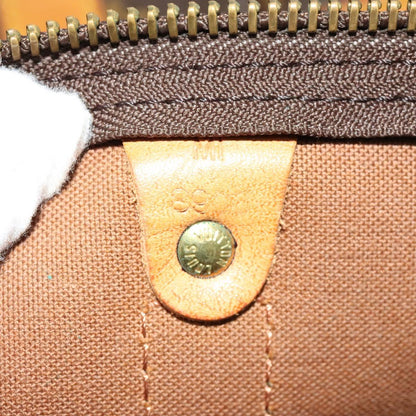 Louis Vuitton Keepall Bag Monogram Canvas, BROWN, CANVAS, Travel bag