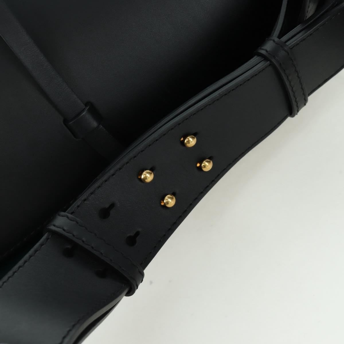 Burberry Supple Bucket Leather, Black, Leather, Handbag