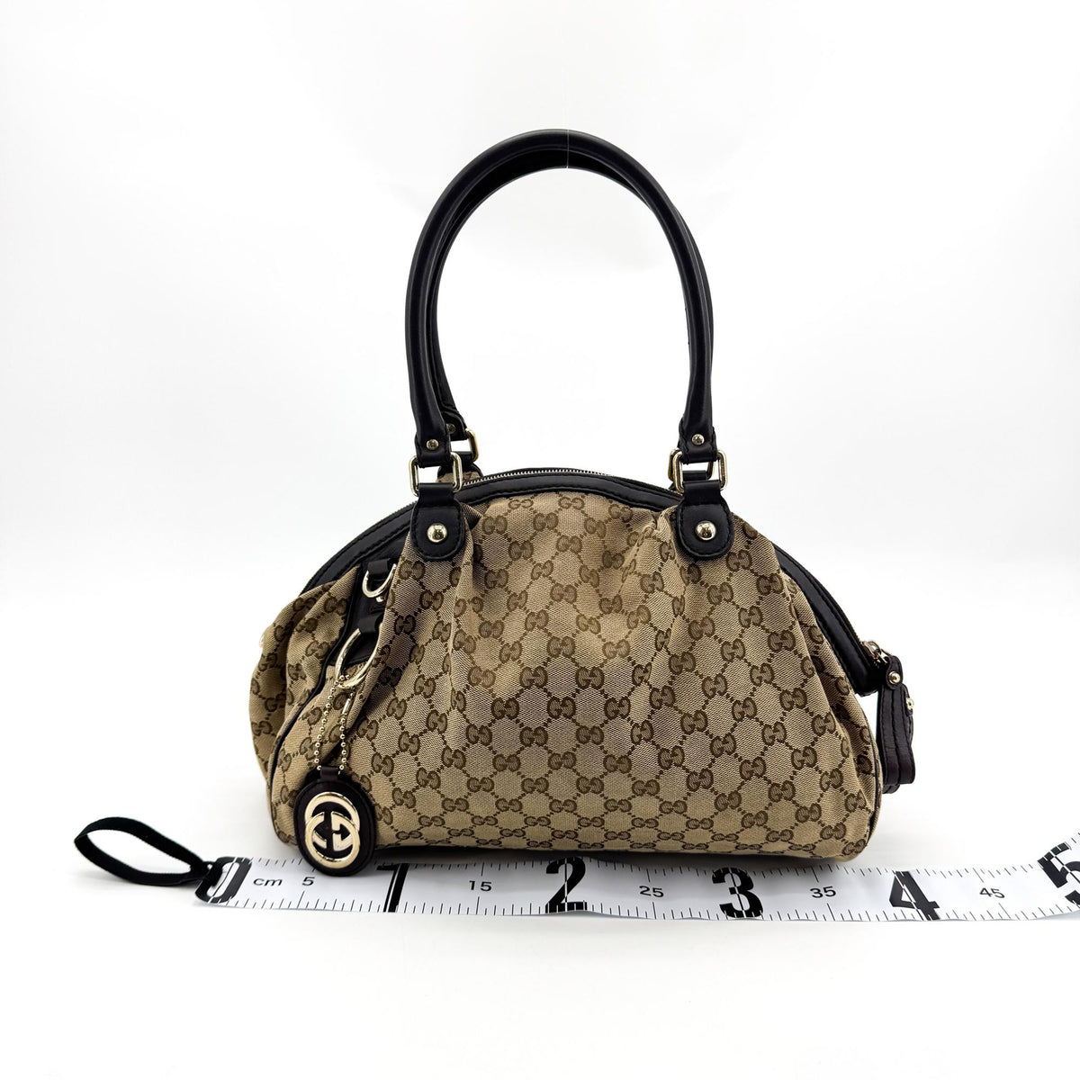 Gucci Sukey Boston GG Canvas, Beige, Canvas, Handbag