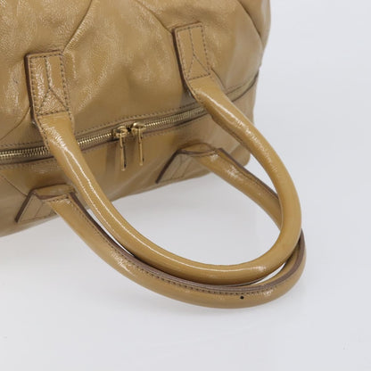 Saint Laurent Easy Y Satchel Patent, Beige, Patent Leather, Handbag