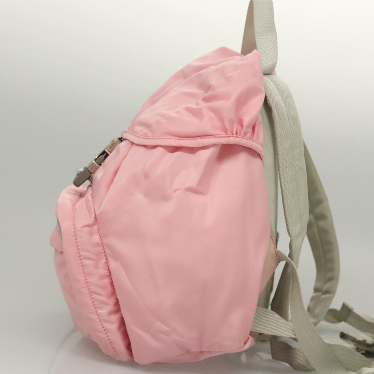 Prada Single Buckle Pocket Tessuto, Pink, Nylon, Backpack