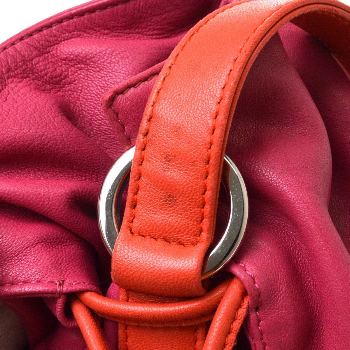 Loewe Flamenco Leather, Pink, Leather, Handbag