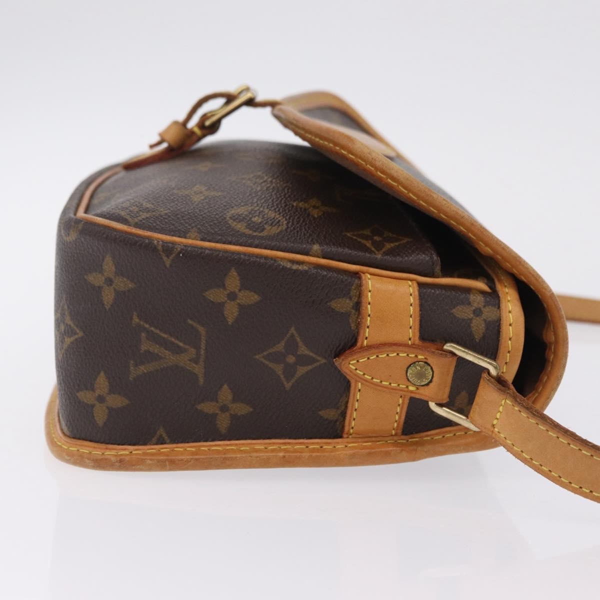 Louis Vuitton Sologne Monogram Canvas, Brown, Canvas, Handbag