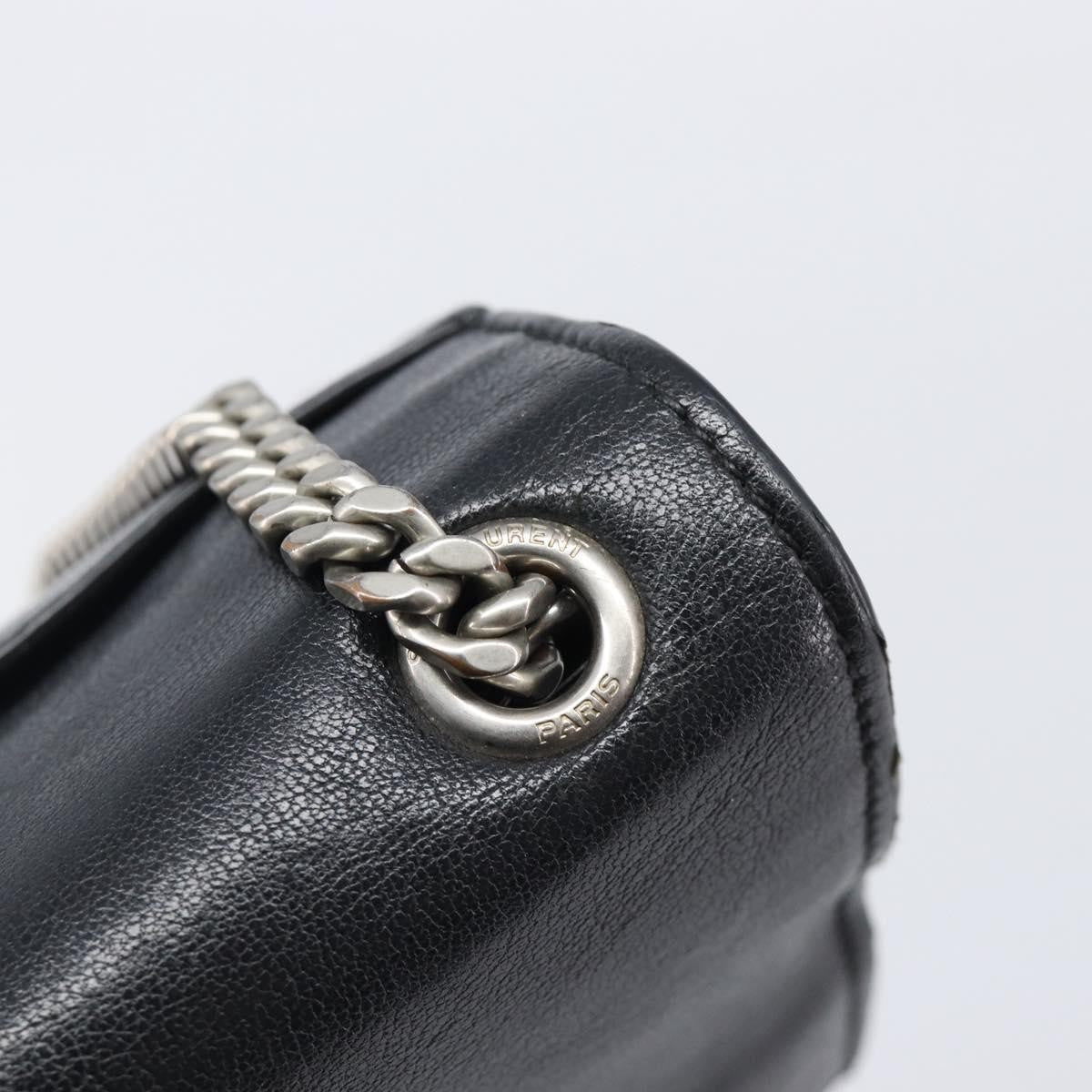 Saint Laurent West Hollywood Leather, Black, Leather, Shoulder Bag