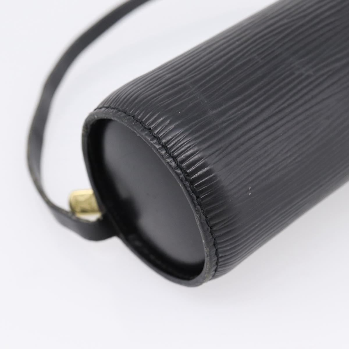 Louis Vuitton Soufflot Pochette Epi Leather, Black, Leather, Clutch