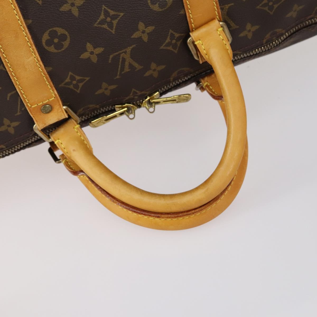 Louis Vuitton Keepall Bag Monogram Canvas, BROWN, CANVAS, Travel bag