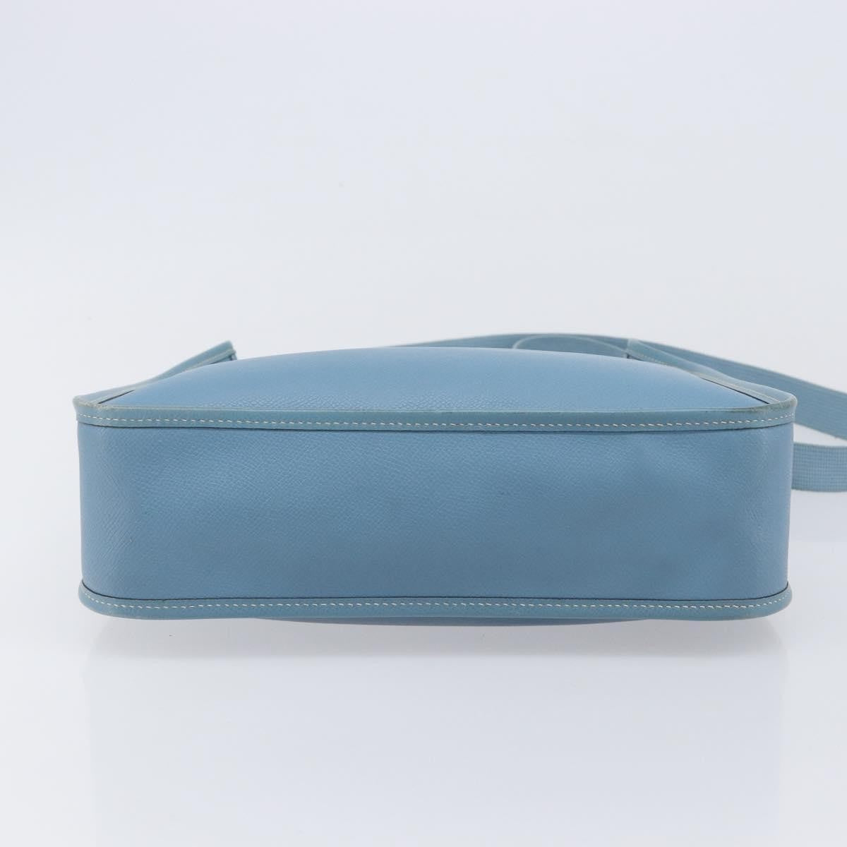 Hermes Vespa Courchevel, Blue, Leather, Shoulder Bag