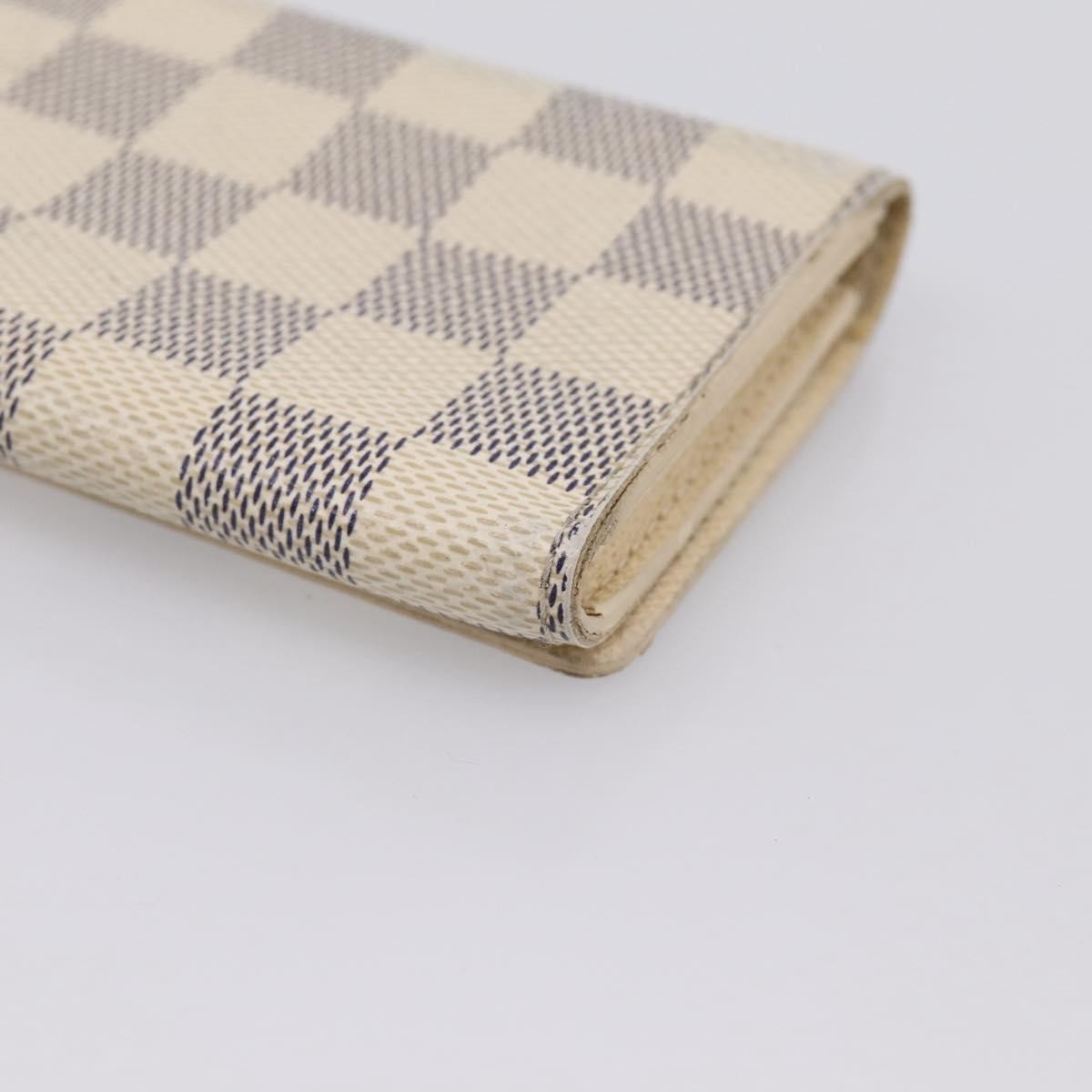 Louis Vuitton Envelope Business Card Holder Damier, White, Canvas, Card Holder
