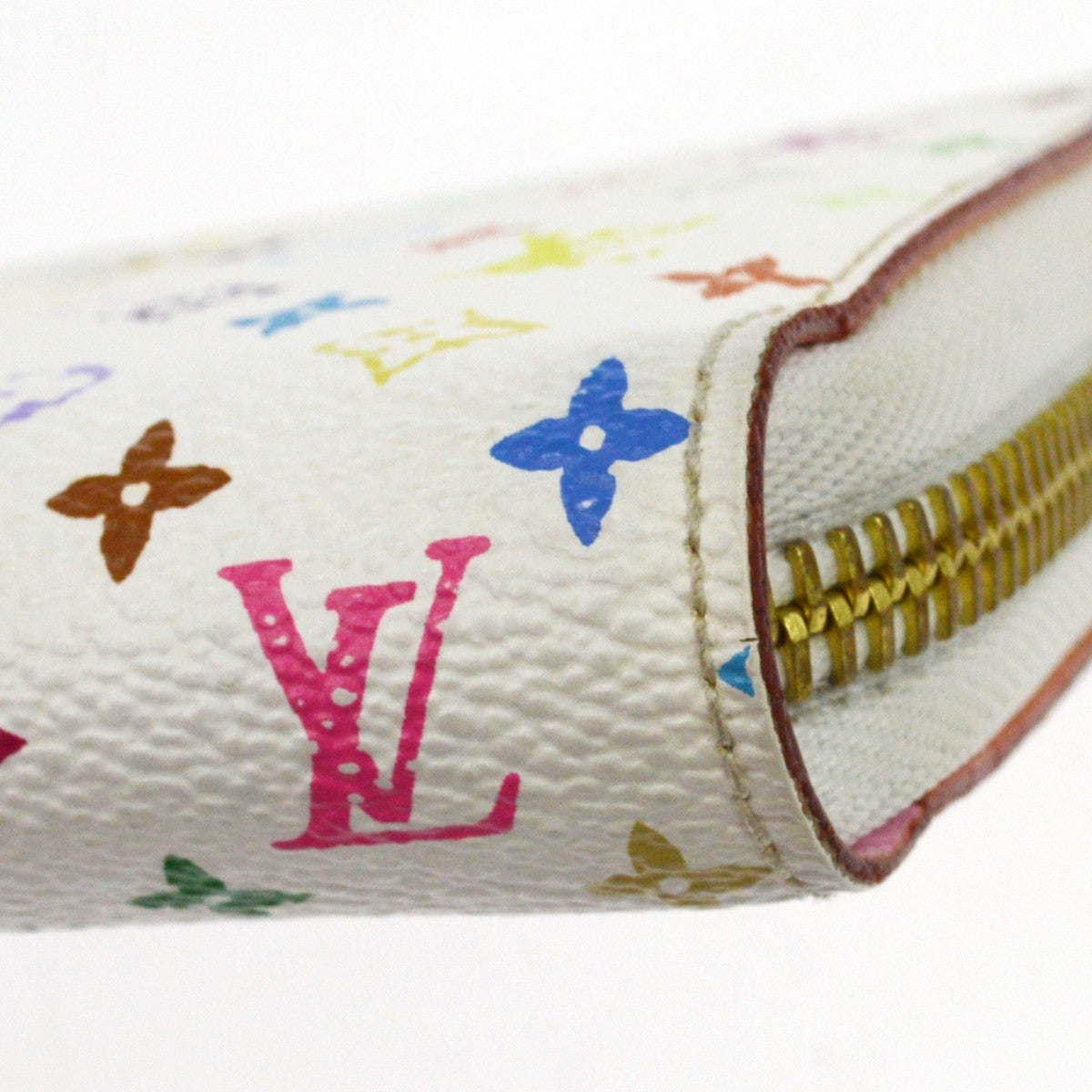 Louis Vuitton Zippy Monogram Multicolor, White, Canvas, Wallet