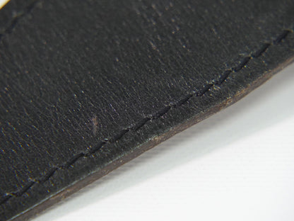 Hermes H D'Ancre Reversible Belt Leather, Black, Leather, Belt