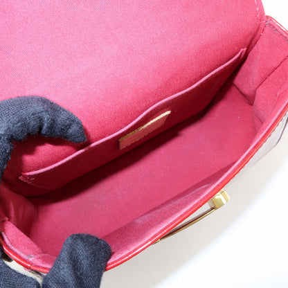 Louis Vuitton Bellflower Monogram Vernis, Red, Patent Leather, Handbag