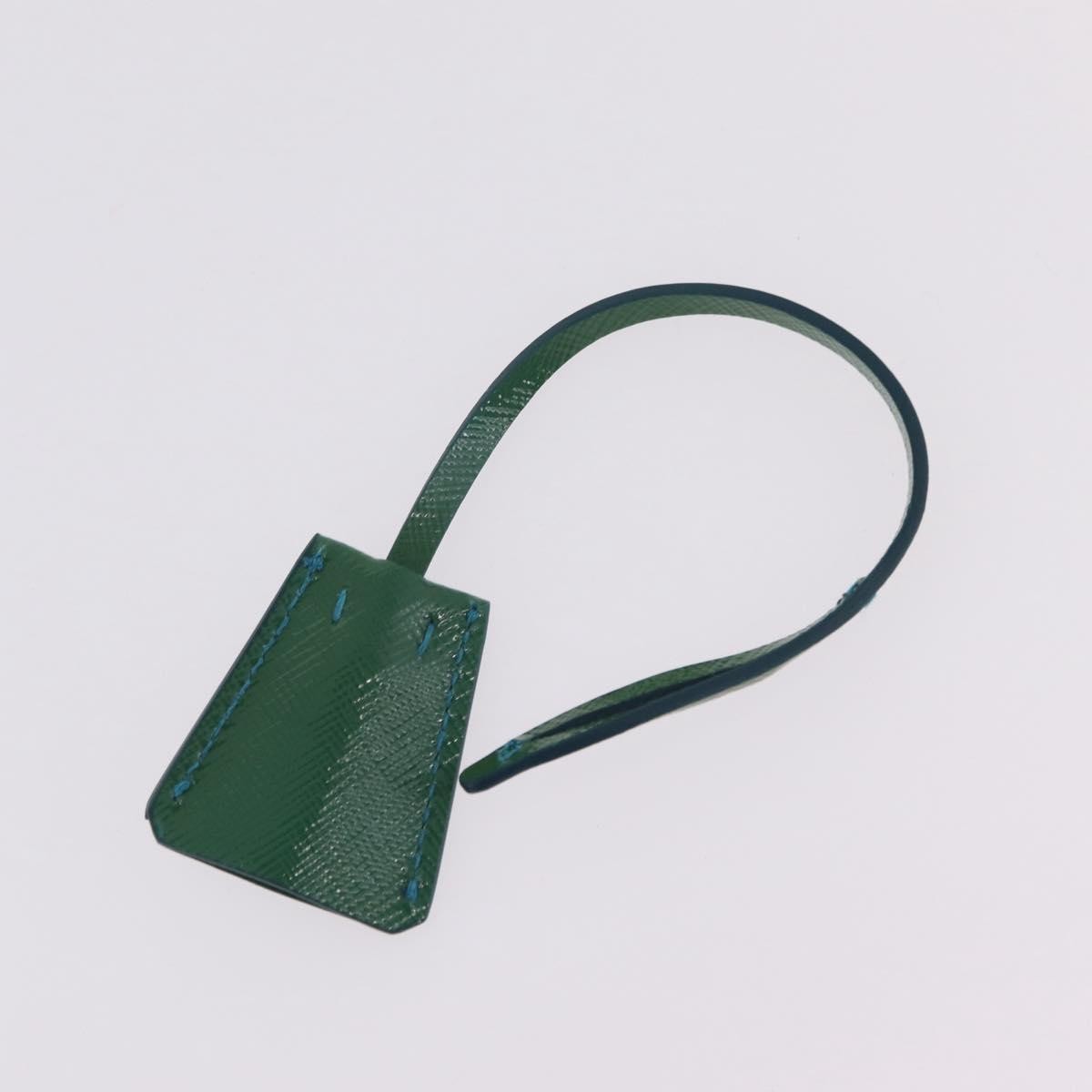 Prada Sound Chain Saffiano Leather, Green, Leather, Shoulder Bag