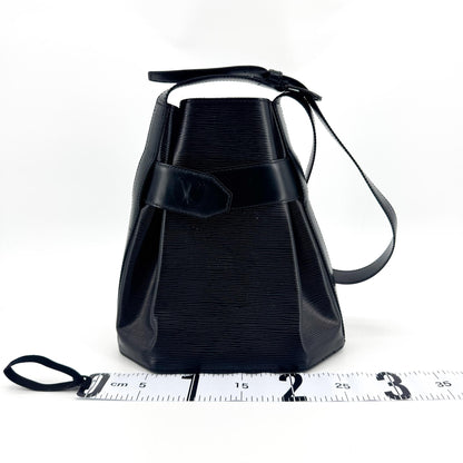 Louis Vuitton Vintage Sac d'Epaule Epi Leather, Black, Leather, Handbag