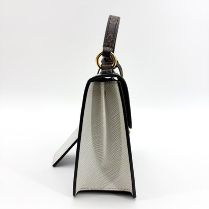 Louis Vuitton Spring Street NM Monogram Vernis with Monogram Canvas and Epi Leather, Black, Patent Leather, Handbag