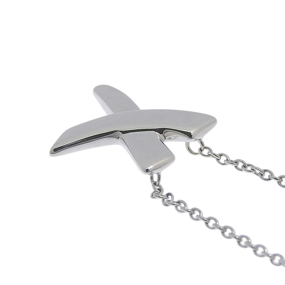 Tiffany & Co. Paloma Picasso Graffiti X Pendant Silver, Silver, Silver, Necklace