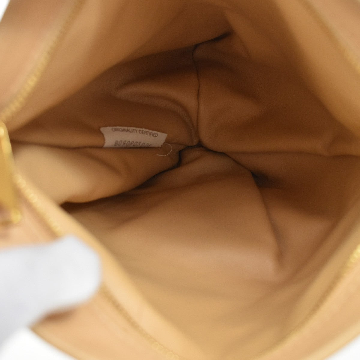 Bottega Veneta BV Twist Intrecciato Nappa, Beige, Leather, Handbag