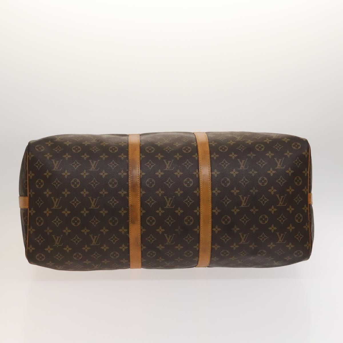 Louis Vuitton Keepall Bag Monogram Canvas, BROWN, CANVAS, Travel bag