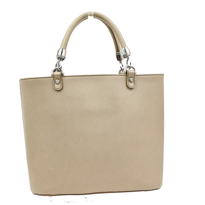 Salvatore Ferragamo Gancini Leather, Beige, Leather, Handbag