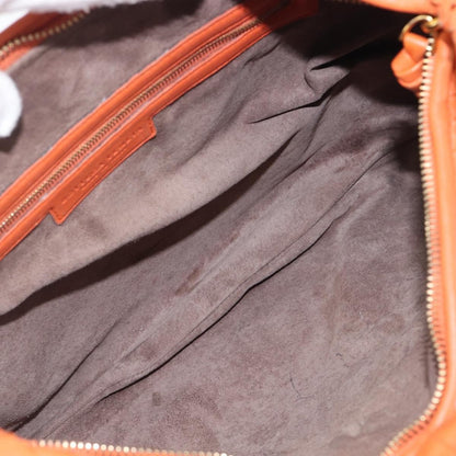 Bottega Veneta Veneta Hobo Intrecciato Nappa, Orange, Leather, Shoulder Bag