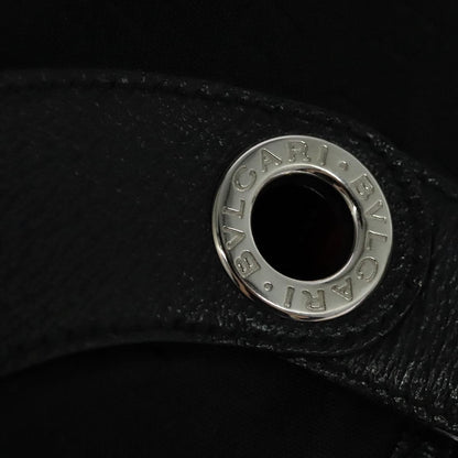 Bvlgari Logomania Canvas, Black, Canvas, Shoulder Bag