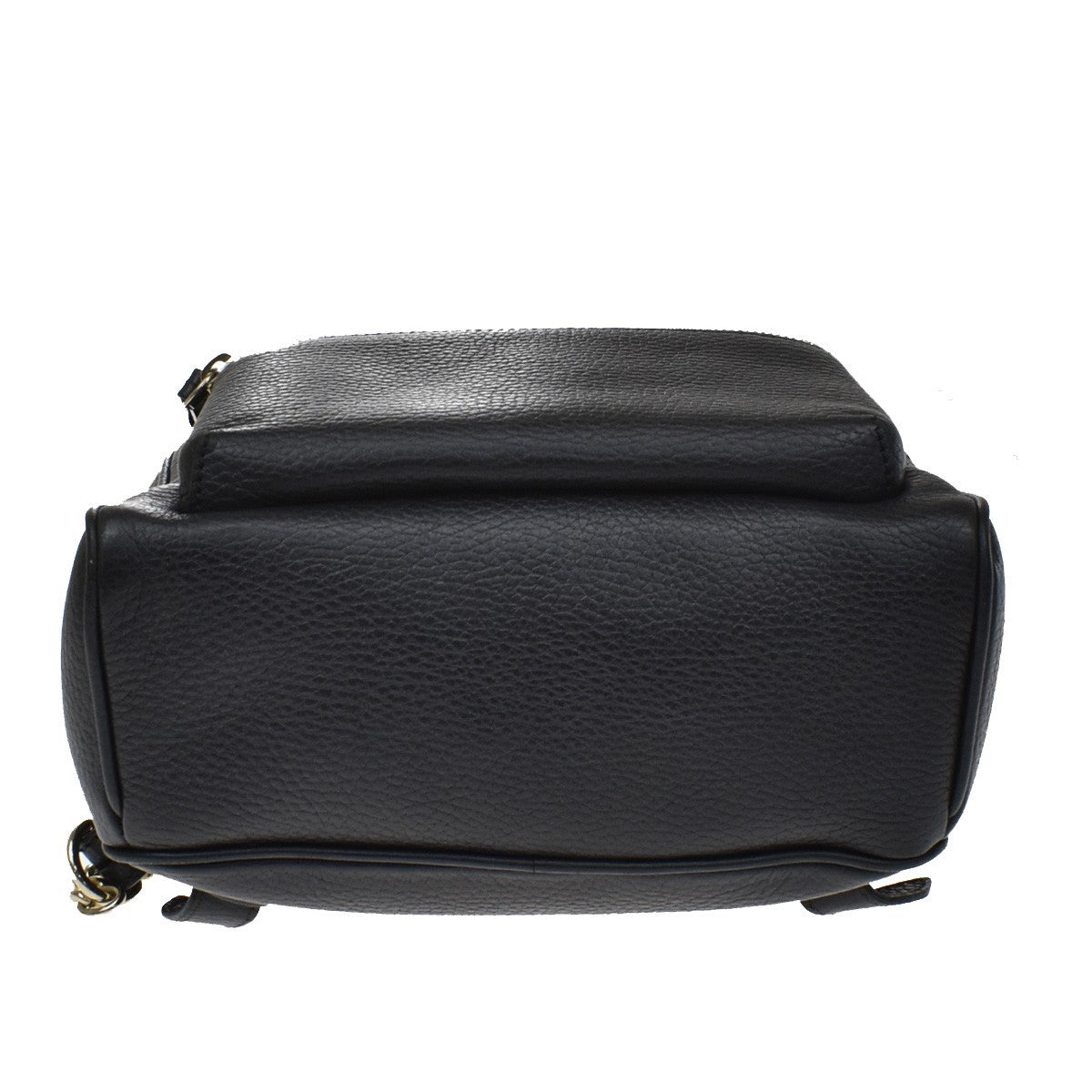 Gucci Soho Chain Leather, Black, Leather, Backpack