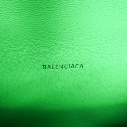 Balenciaga Graffiti Hourglass Top Handle Leather, Green, Leather, Handbag