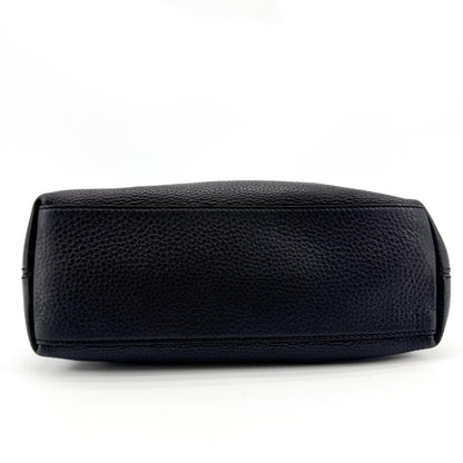 Gucci Soho Chain Strap Leather, Black, Leather, Shoulder Bag