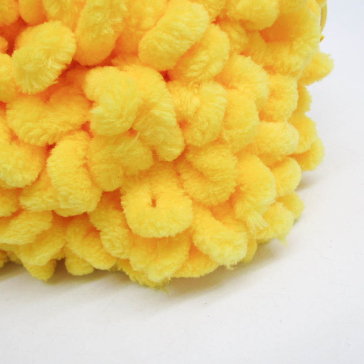 Bottega Veneta The Wave Twisted Chenille, Yellow, Textile, Clutch