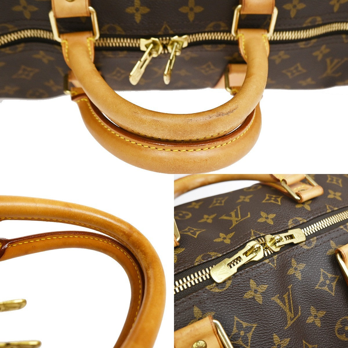 Louis Vuitton Keepall Monogram Canvas, Brown, Canvas, Travel Bag
