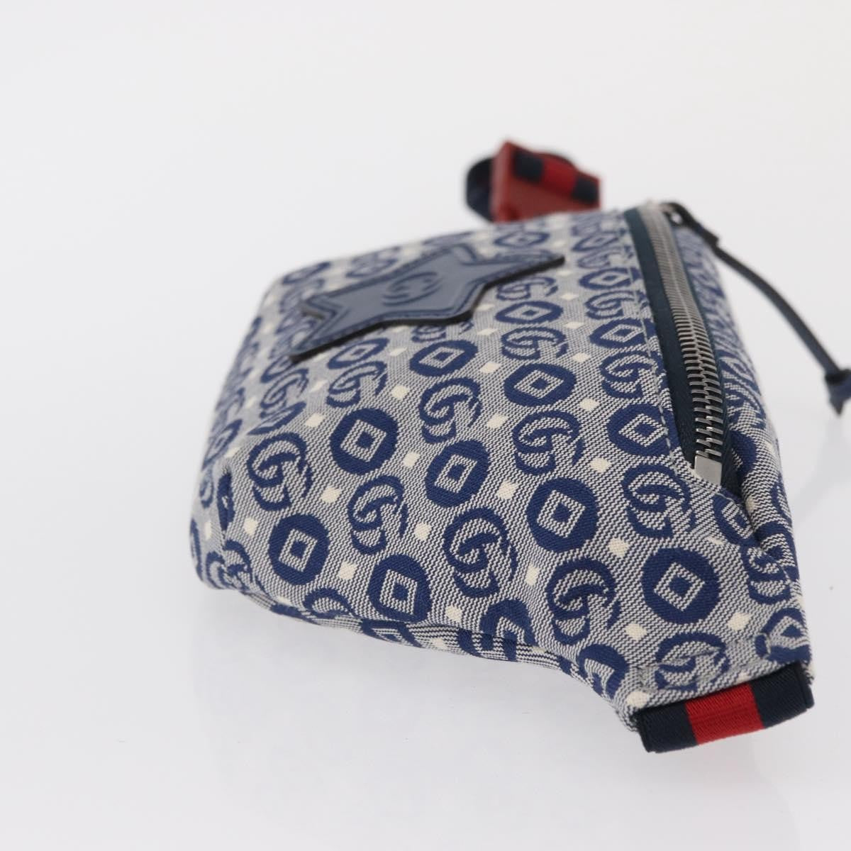 Gucci Children's Belt Printed GG Coated Canvas, Navy, Canvas, Handbag