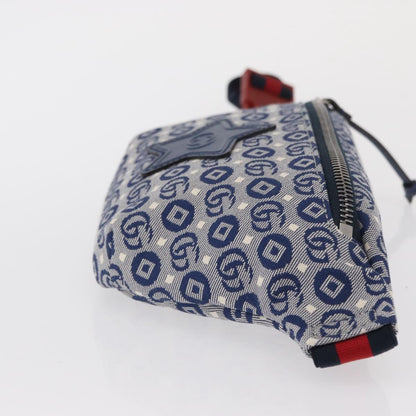 Gucci Children's Belt Printed GG Coated Canvas, Navy, Canvas, Handbag