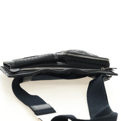 Christian Dior Vintage Street Chic Belt Diorissimo Canvas, Black, Canvas, Handbag