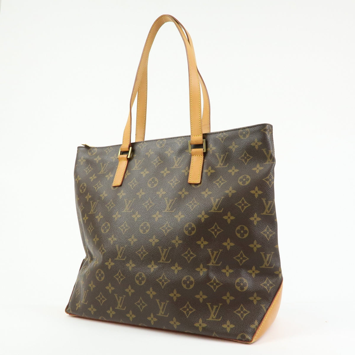 Louis Vuitton Cabas Mezzo Monogram Canvas, Brown, Canvas, Tote Bag
