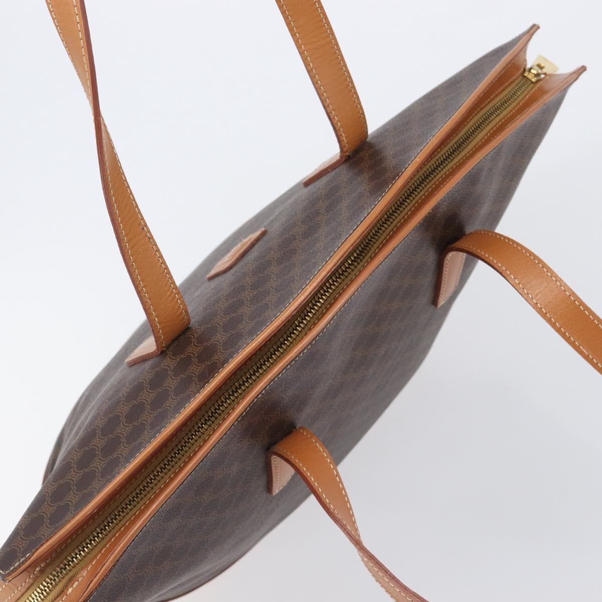 Celine Macadam Canvas and leather, Brown, Canvas, Tote Bag