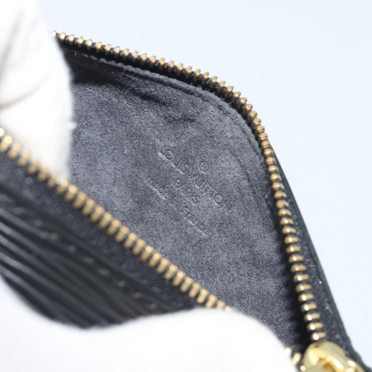 Louis Vuitton Soufflot Pochette Epi Leather, Black, Leather, Clutch