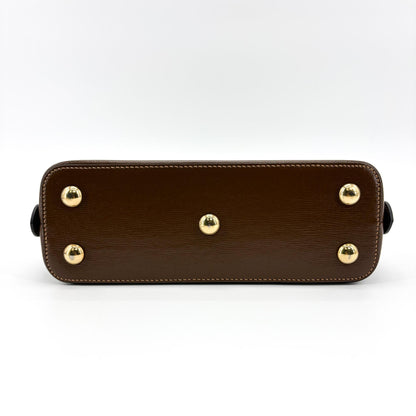 Gucci Horsebit 1955 GG Canvas with Leather, Brown, Canvas, Tote Bag