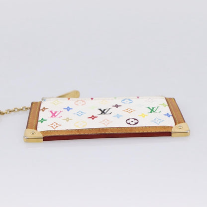 Louis Vuitton Pochette Clés Monogram Canvas, White, Canvas, Wallet