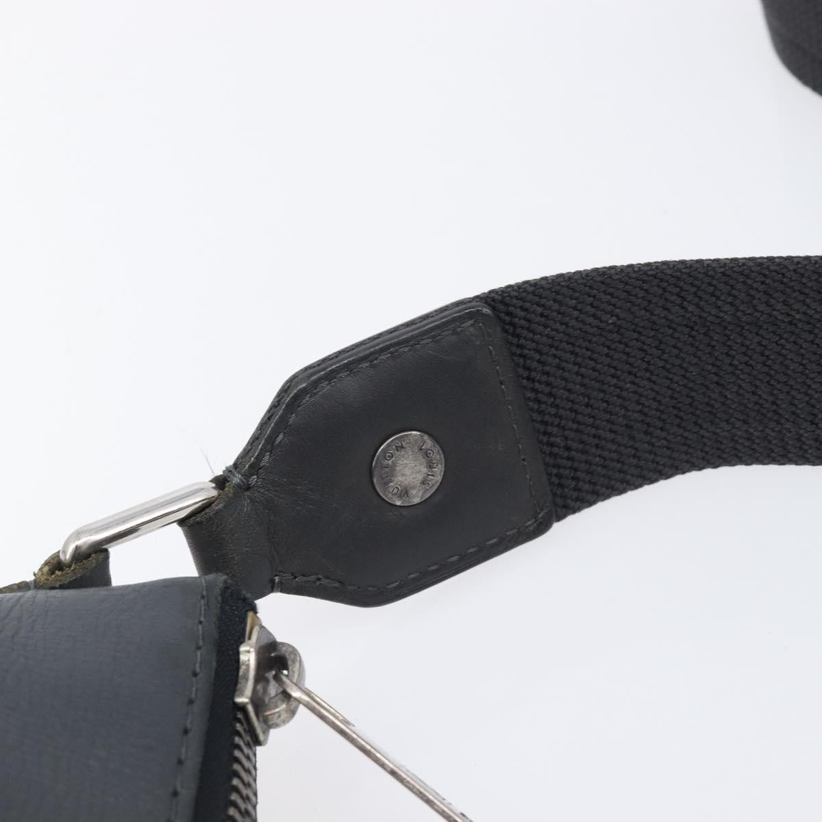 Louis Vuitton Shawnee Pochette Utah Leather, Gray, Leather, Clutch