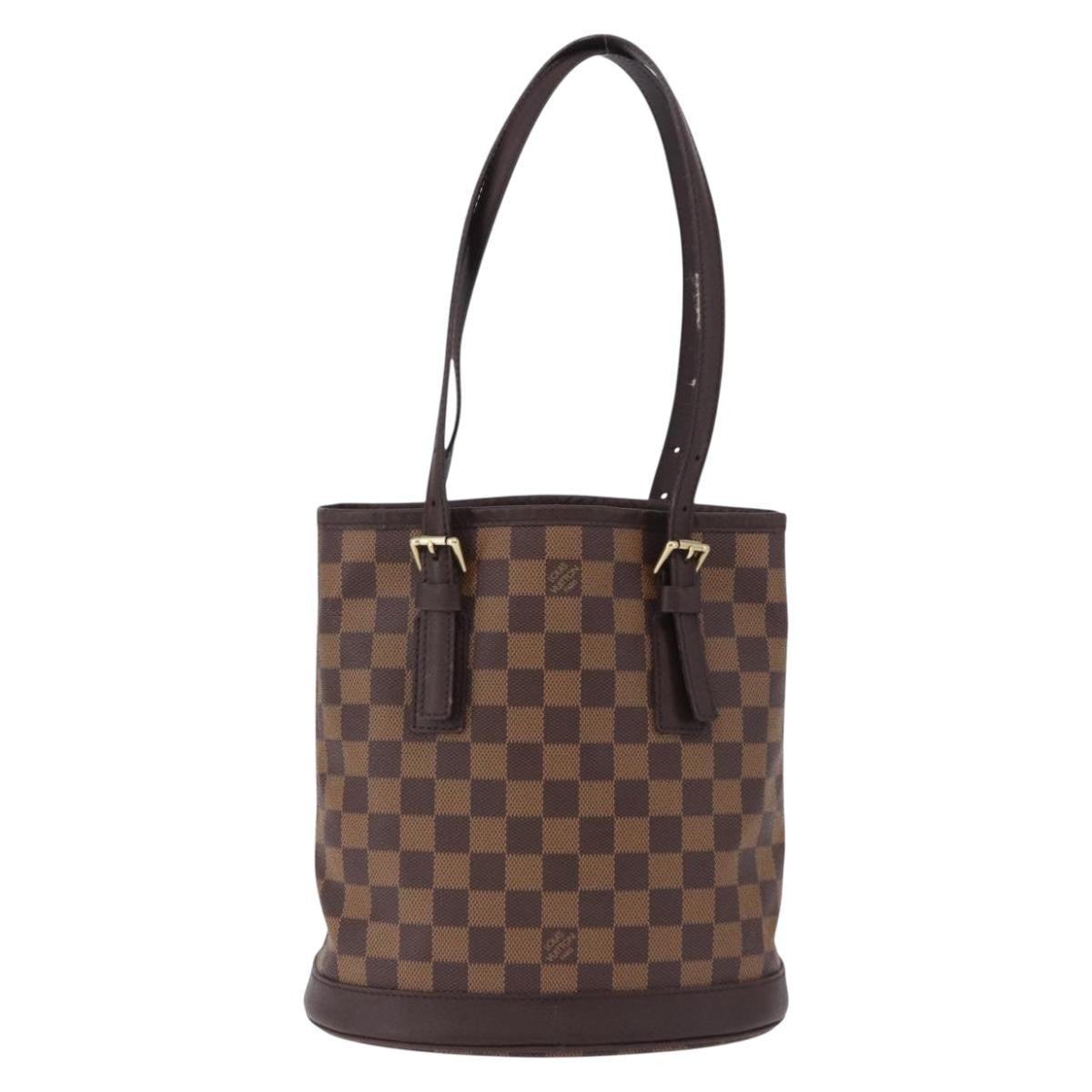 Louis Vuitton Marais Bucket Damier Ebene, Brown, Canvas, Shoulder Bag