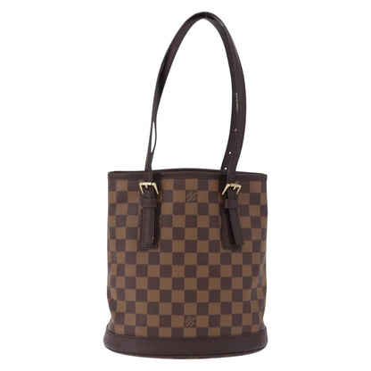Louis Vuitton Marais Bucket Damier Ebene, Brown, Canvas, Shoulder Bag