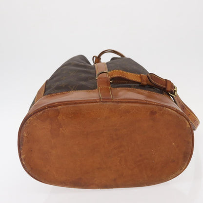 Louis Vuitton Randonnee Pochette Monogram Coated Canvas, BROWN, CANVAS, Handbag