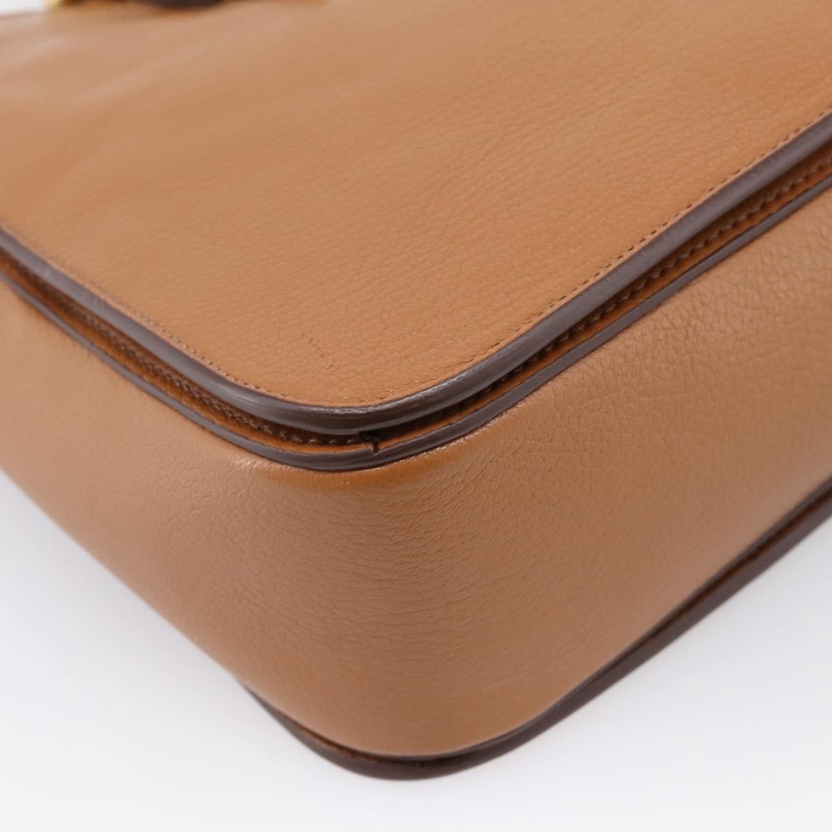 Miu Miu Madras Convertible Lock Leather, Brown, Leather, Tote Bag