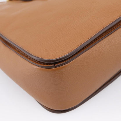 Miu Miu Madras Convertible Lock Leather, Brown, Leather, Tote Bag